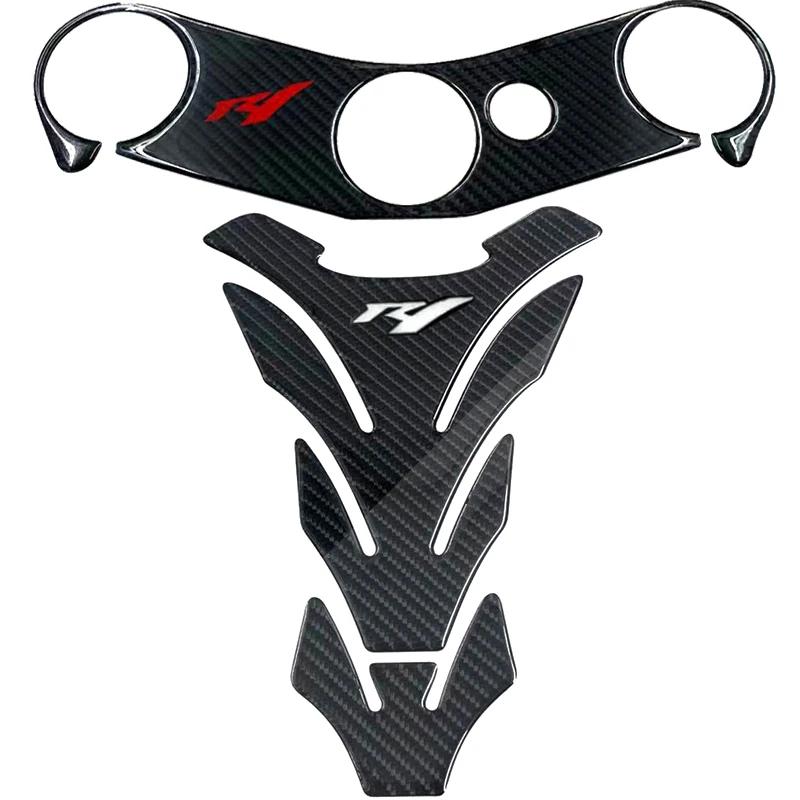 3D Moto Carburant précieux Bouchon Autocollant Pad Protecteur Supérieur Pince Décalque Pour Yamaha Y