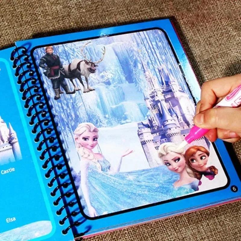 Ensemble de jouets de dessin de peinture à l'eau congelée de dessin animé Disney, Graffiti Minnie Mo