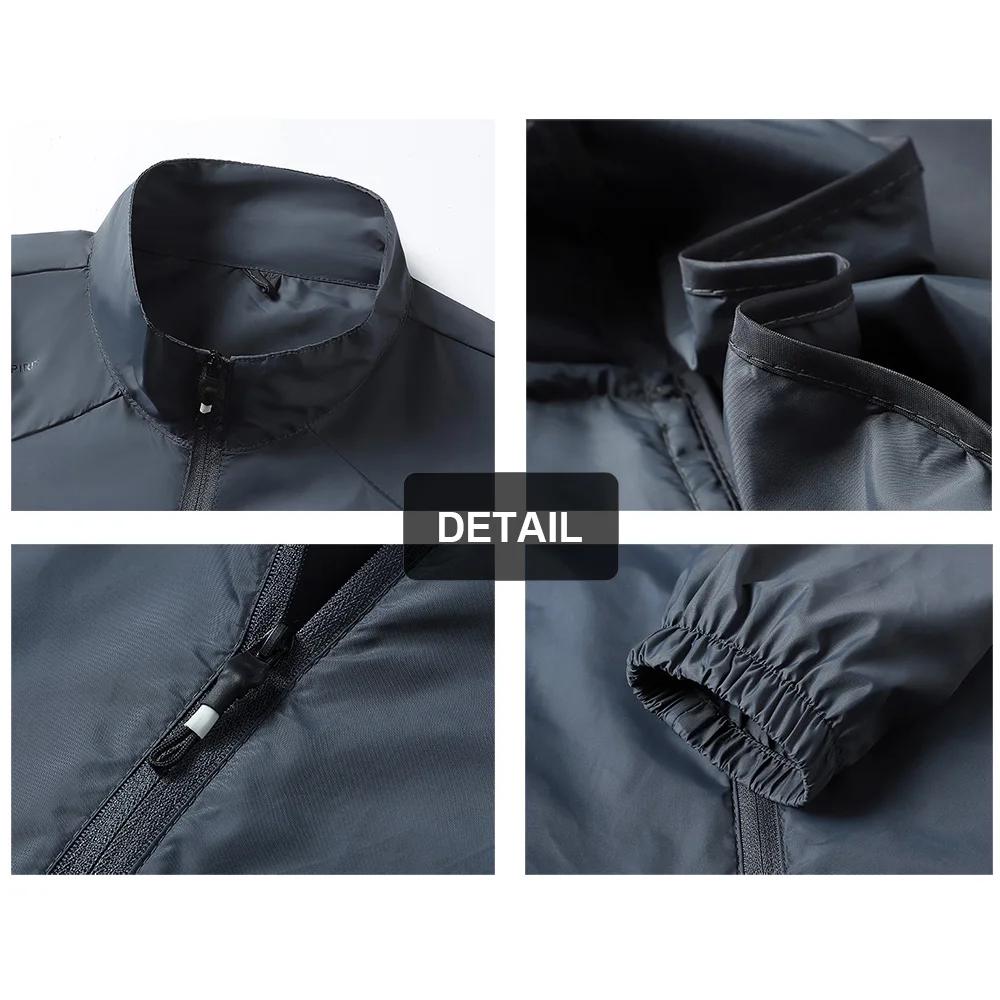 Manteau d'été léger pour hommes, Protection solaire, veste à manches longues, col montant, Camping r