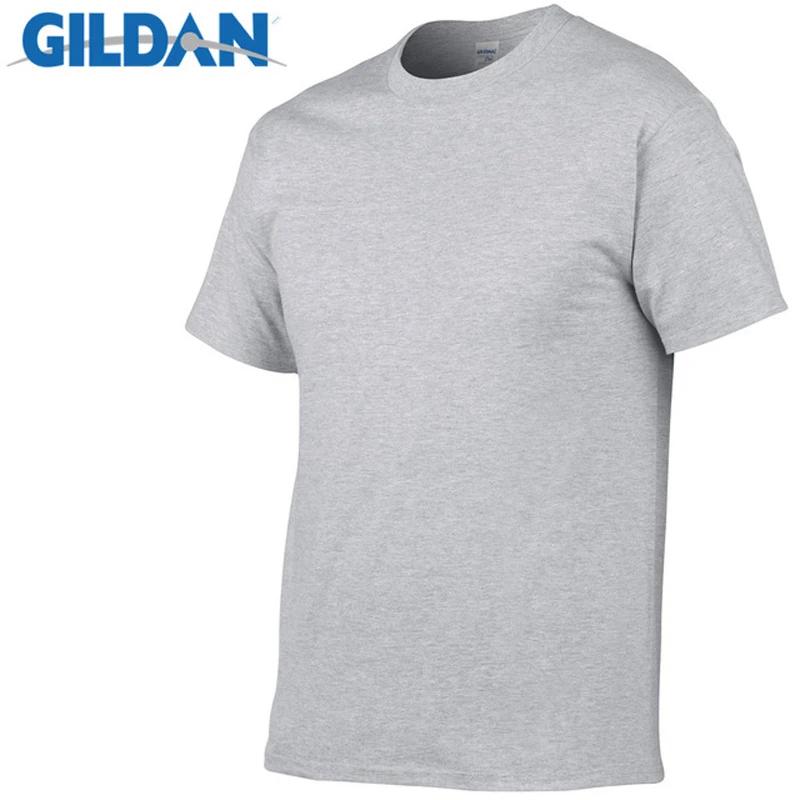 Gildan-T-Shirt à manches courtes pour homme, 100% coton, résistant, confortable et respirant, vêteme