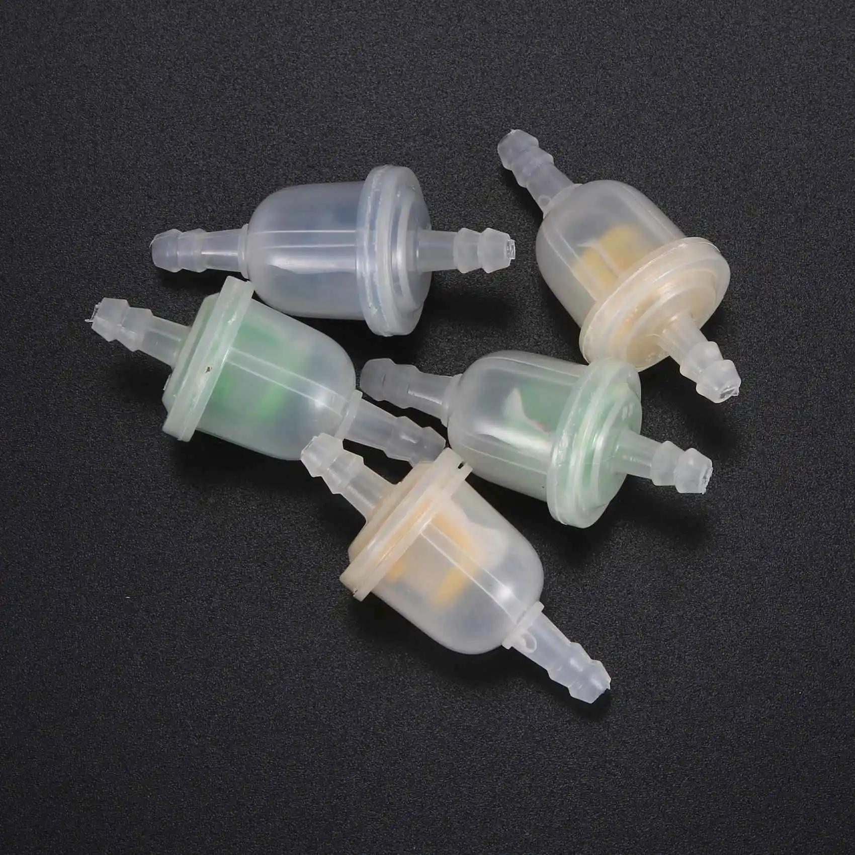 5 filtres à carburant en plastique, 3mm I/D x 5.5mm O/D pour Mini Moto, couleur aléatoire