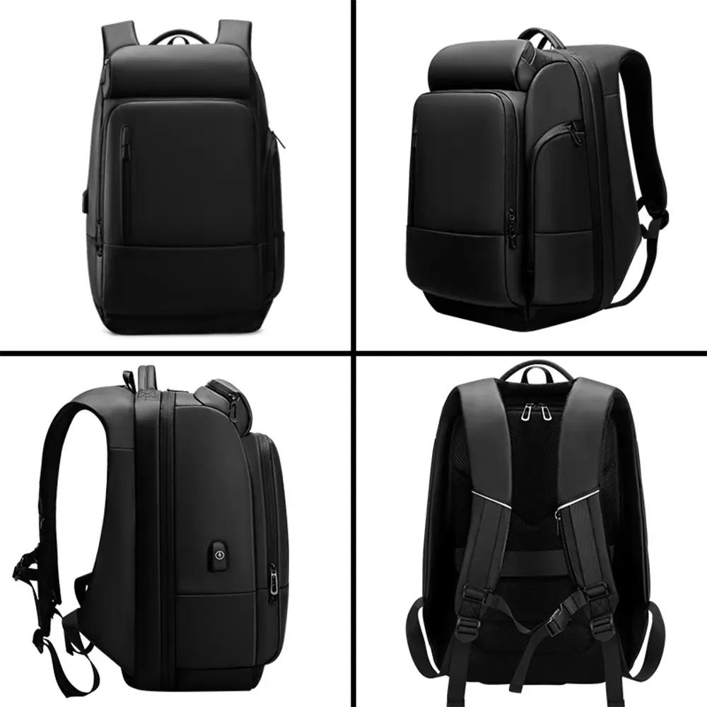 Sac à dos pour ordinateur portable de grande capacité pour hommes de 18 pouces, étanche, chargeur US