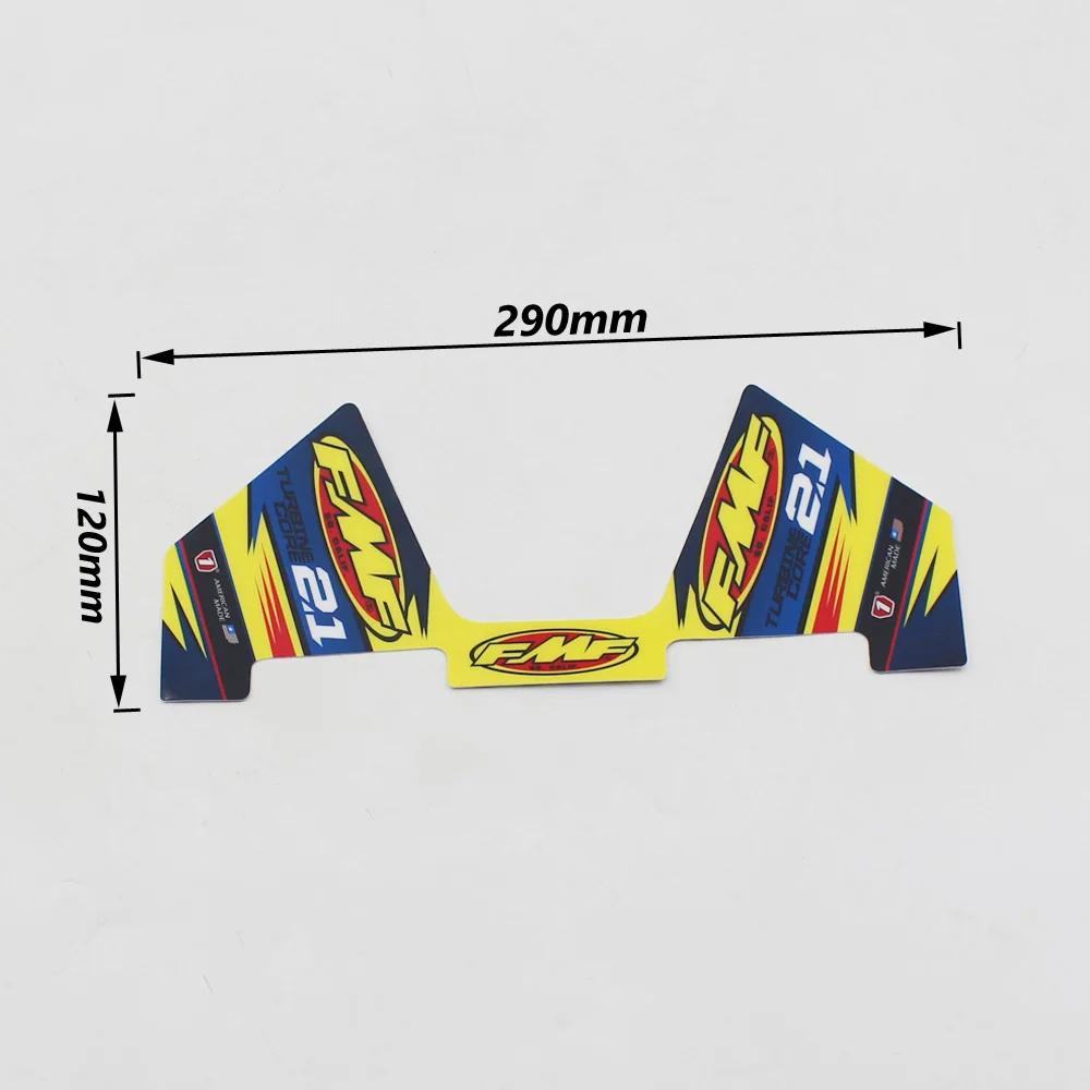 FMF autocollant 2T moto silencieux d'échappement tuyau décalcomanies étanche (29 cm x 12 cm) univers