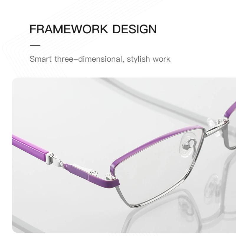 VICKY nouvelle mode Anti lumière bleue lunettes de lecture femmes métal myopie lunettes de Prescript