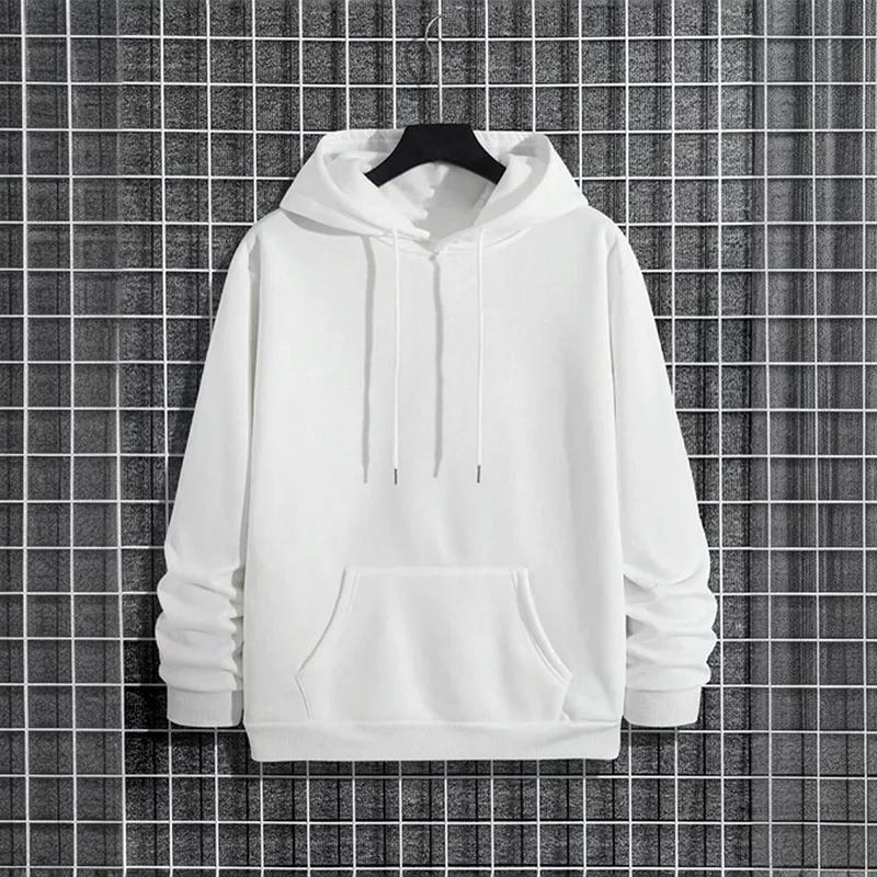2025 automne/hiver nouveauté hommes à capuche de haute qualité couleur unie sweat à capuche mâle mai