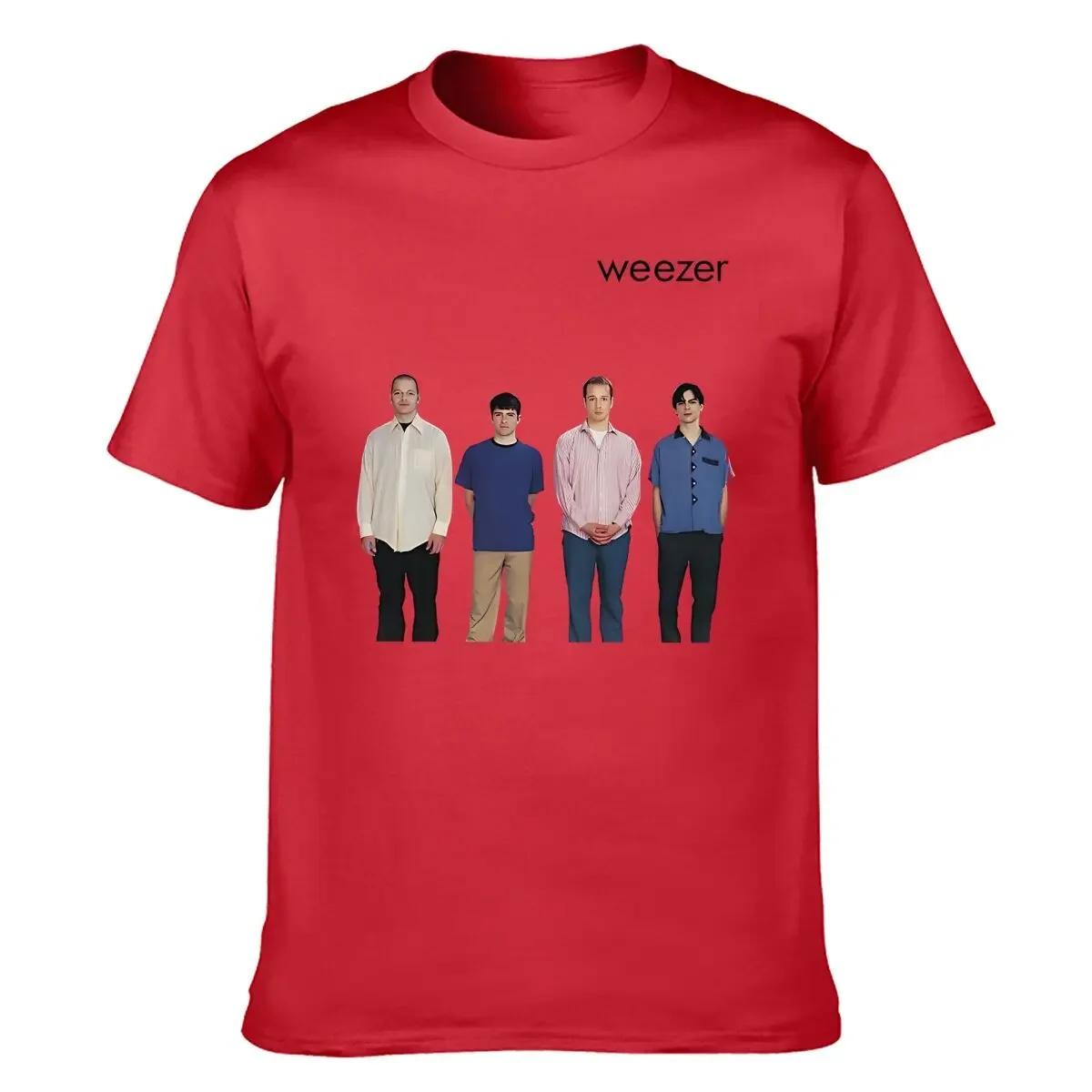 Weezer 1994 album bande impression T-shirt hommes été hip-hop rue décontracté ample T-shirt surdimen