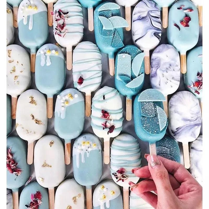 Moule à crème glacée en forme de cœur en Silicone, fabricant de sucettes glacées, plateau à glaçons 