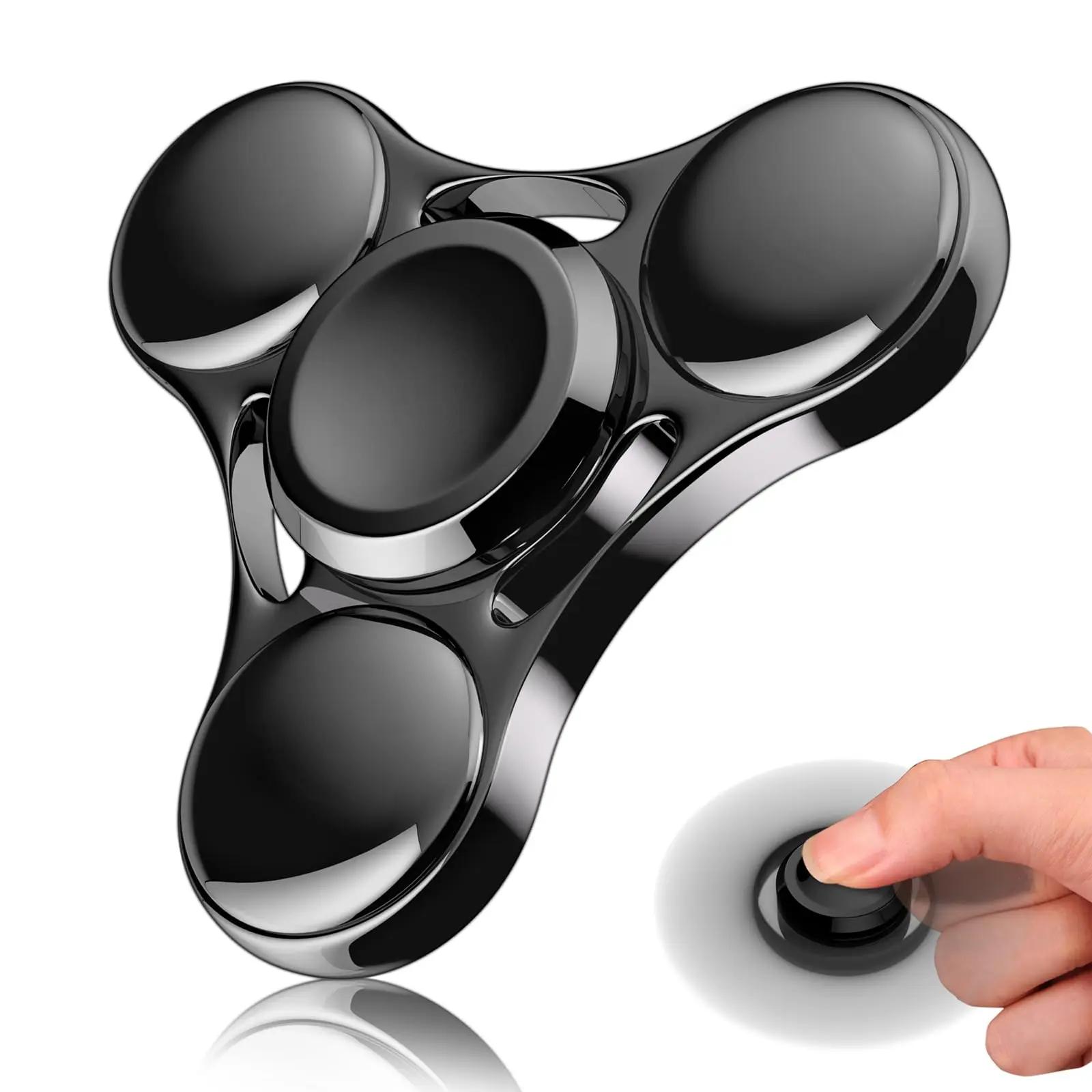 Jouets Fidget Spinner arc-en-ciel en métal UFO, petits Spinners à doigts portables, cadeau pour enfa