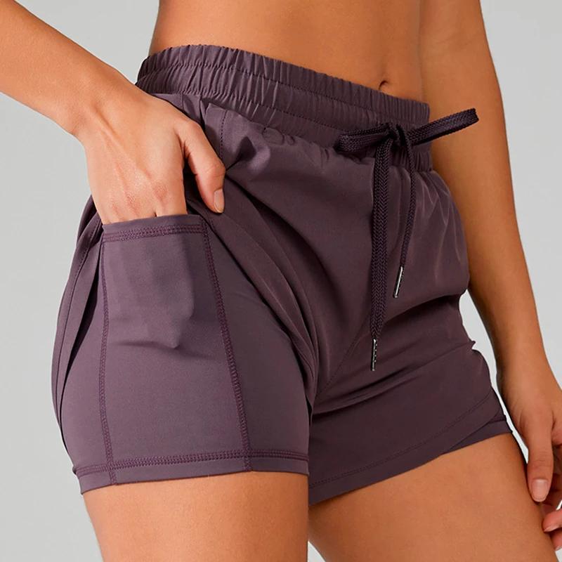 Shorts de Yoga pour femmes, haut de Fitness, en Spandex, néon, élastique, pour course à pied, entraî