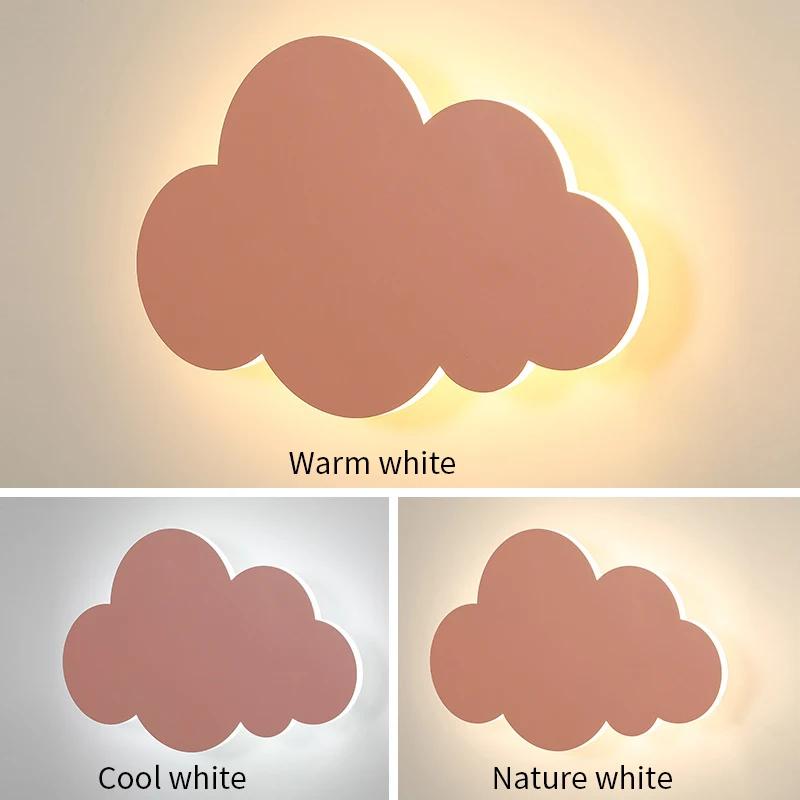 Nouveau Chambre de bébé nuage applique chambre lit salon salle à manger grenier créatif chaud décora