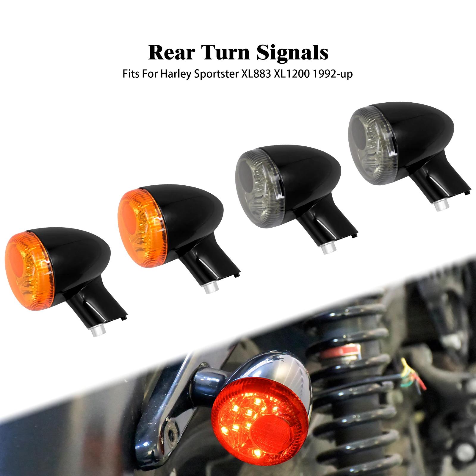 Clignotant LED pour motos, indicateur de freinage arrière, pour Harley Sportster XL1200 883 Iron qua