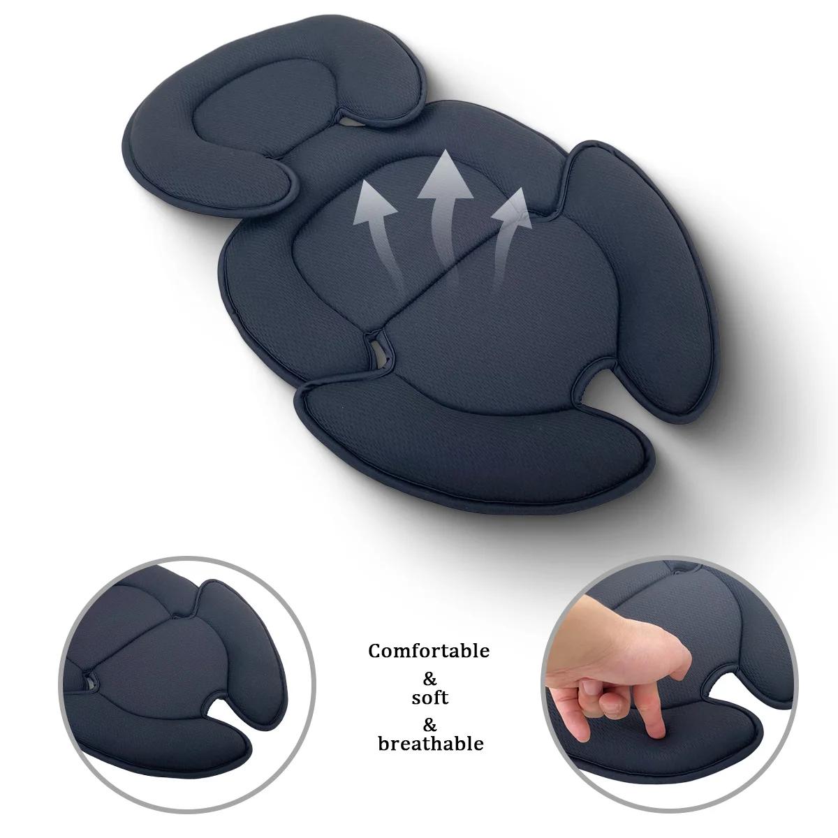 Coussin de siège de poussette universel pour bébé, oreiller de soutien de tête et de corps, insertio