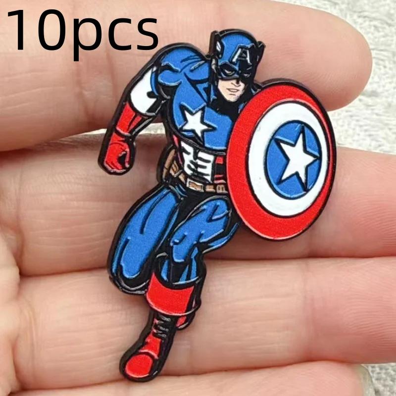 10 Pièces Broches Créatives en Alliage à l'effigie de Personnages de Dessins Animés pour Accessoires