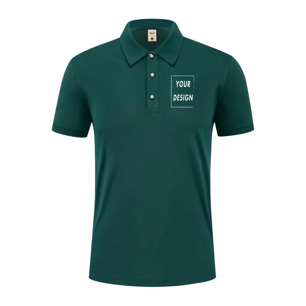 Polo décontracté d'été 2021, Logo personnalisé, texte imprimé, image, marque brodée, Design personne