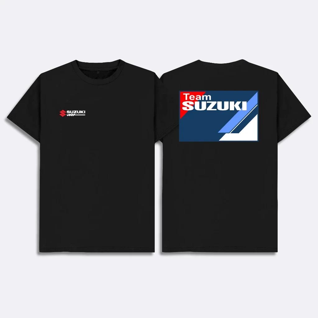 T-shirt tendance pour homme en coton 100% avec imprimé voiture Suzuki 2026, idéal pour l'été, le quo