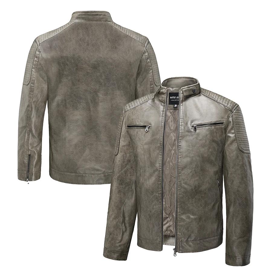 Veste de course en simili cuir, vestes de course de motard surdimensionnées, Streetwear unisexe