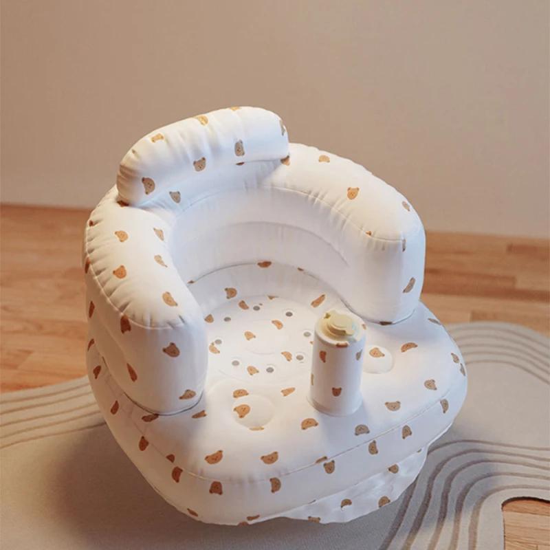 Canapé gonflable pour bébé, chaises de bain portables bouffantes pour enfants, siège multifonctionne