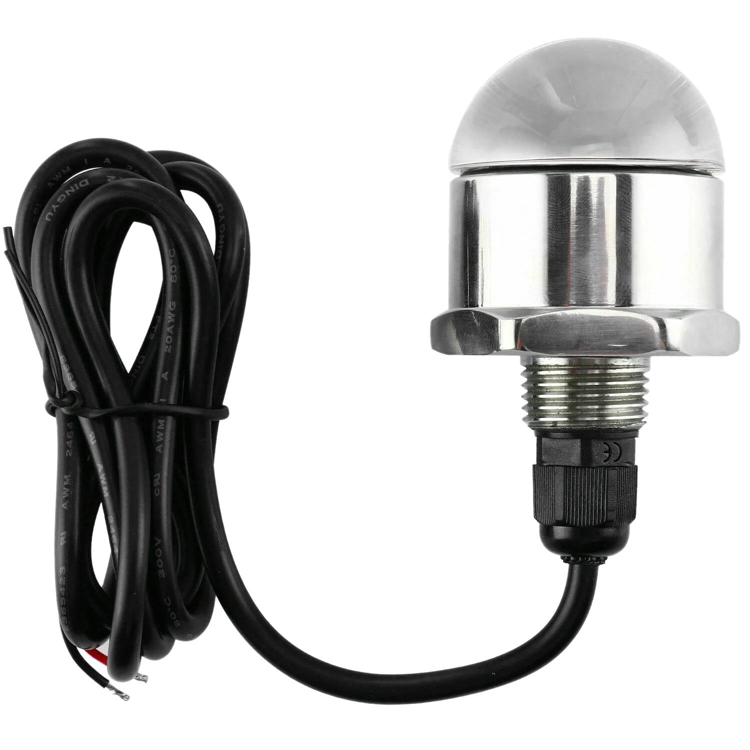 9 LED de vidange 12V 1/2 pouces, en acier inoxydable M12 x 1.25, lumière sous-Marine pour bateau, bl