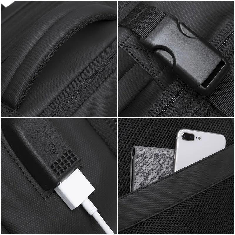 BANGE voyage sac à dos hommes affaires sac à dos école extensible USB sac grande capacité 17.3 ordin