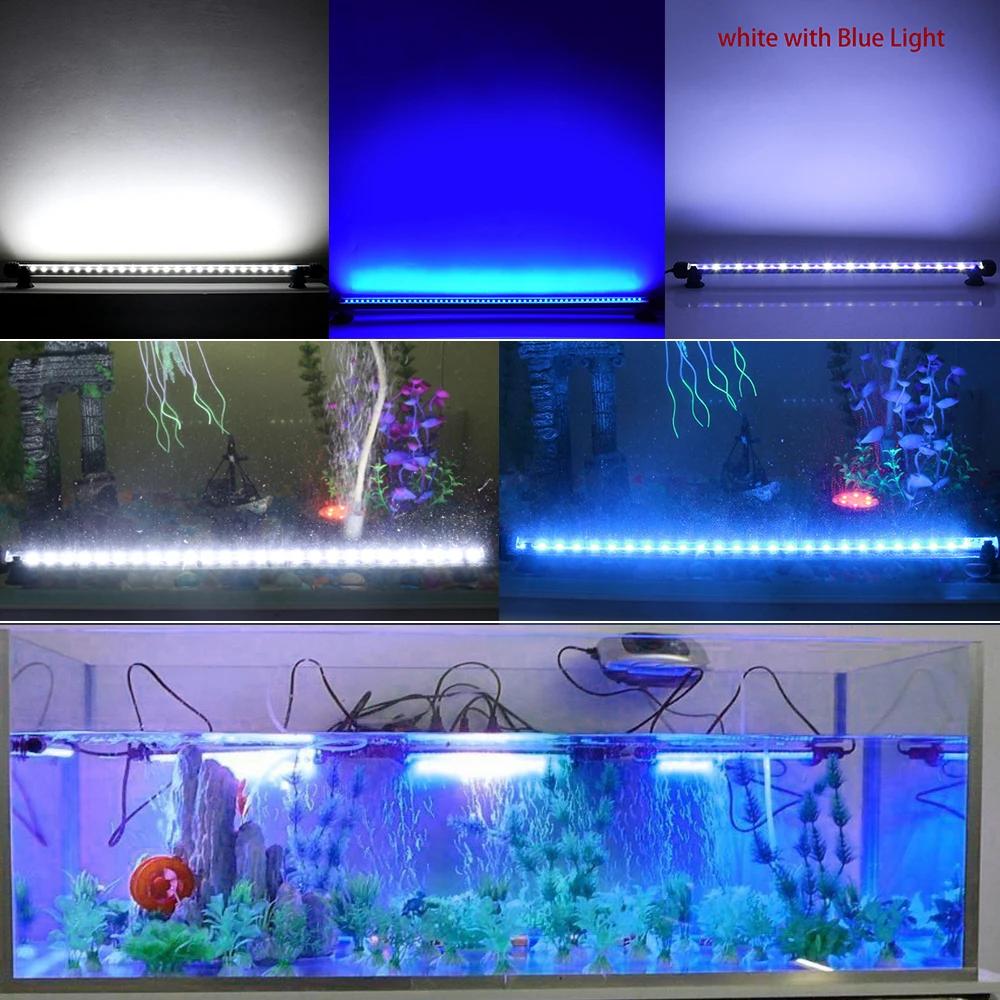 18-48CM LED lumières d'aquarium étanche lumière d'aquarium lampe Submersible à intensité variable av