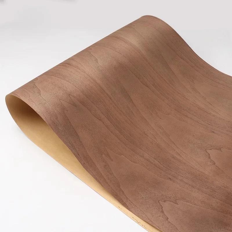 Plaquage en Bois Naturel pour Cave à Vin et Décoration de la Maison, Brochure Noire, 58x250cm, T0.25