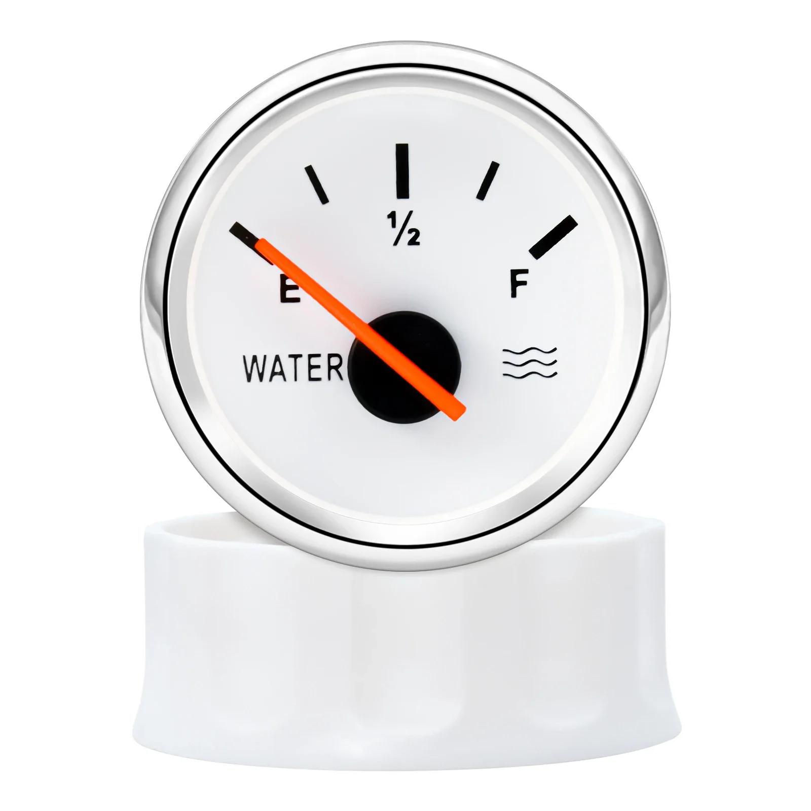 Jauge de niveau d'eau capteur de niveau d'eau 52mm indicateur de niveau d'eau avec lumière rouge 100