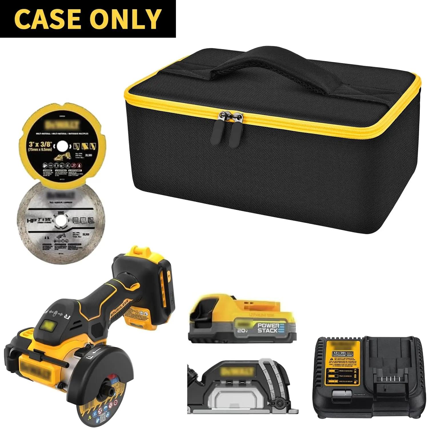 Sac compatible avec DEWALT 20V MAX Cut Off Tool 3 en 1 sans balais (DCS438B), mallette de rangement,