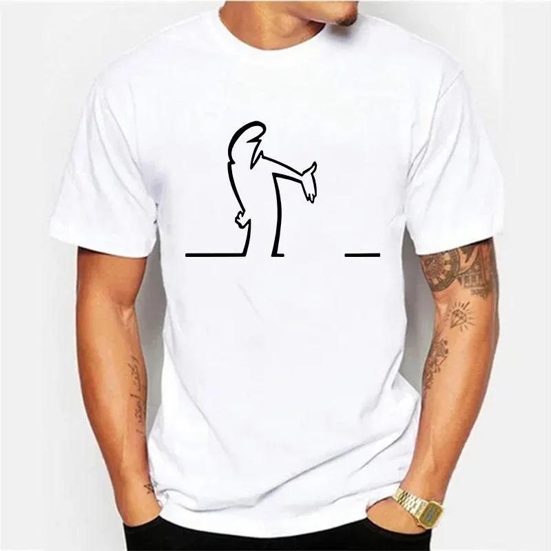 T-shirts d'été pour hommes Balum La Linea t-shirt graphique drôle coton confortable Premium Camiseta