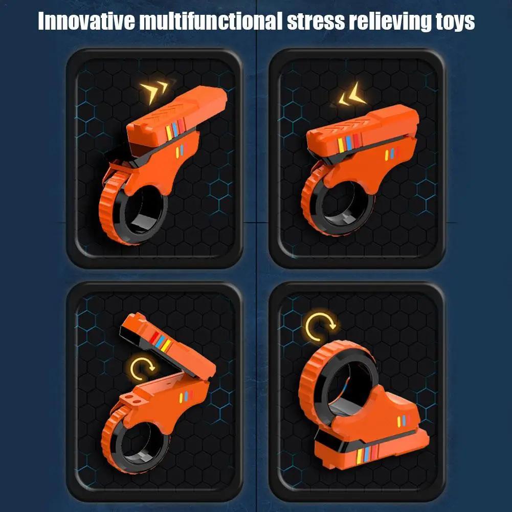 Curseurs de doigts rotatifs Fidget Toy bureau soulagement de la pression curseur cliquet doigt Fidge