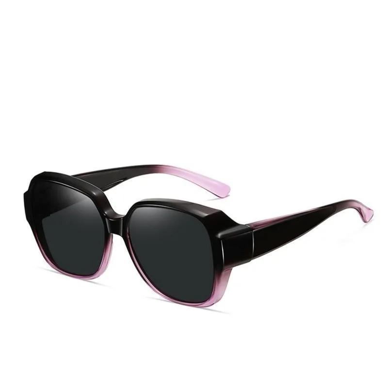 Lunettes de soleil myopie lunettes couverture lunettes de soleil polarisées pliant ajustement sur lu