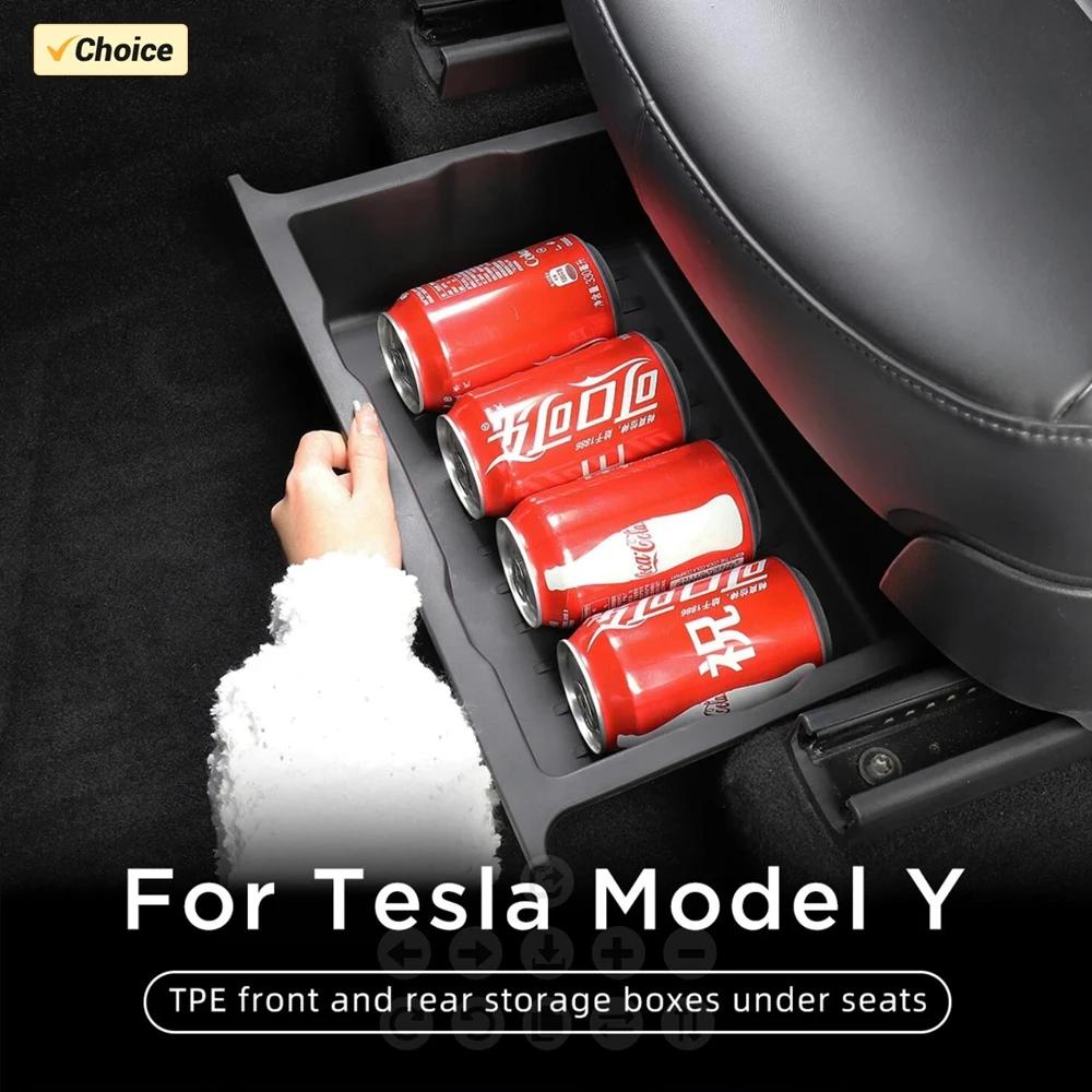 Boîte de rangement sous le siège pour Tesla modèle Y Juniper 2025, bacs organisateurs de Console cen