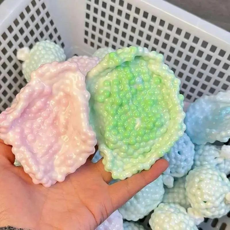 Squishies sous vide façonnable, boule de sable, balle anti-Stress en raisin, balle bruyante, jouet a