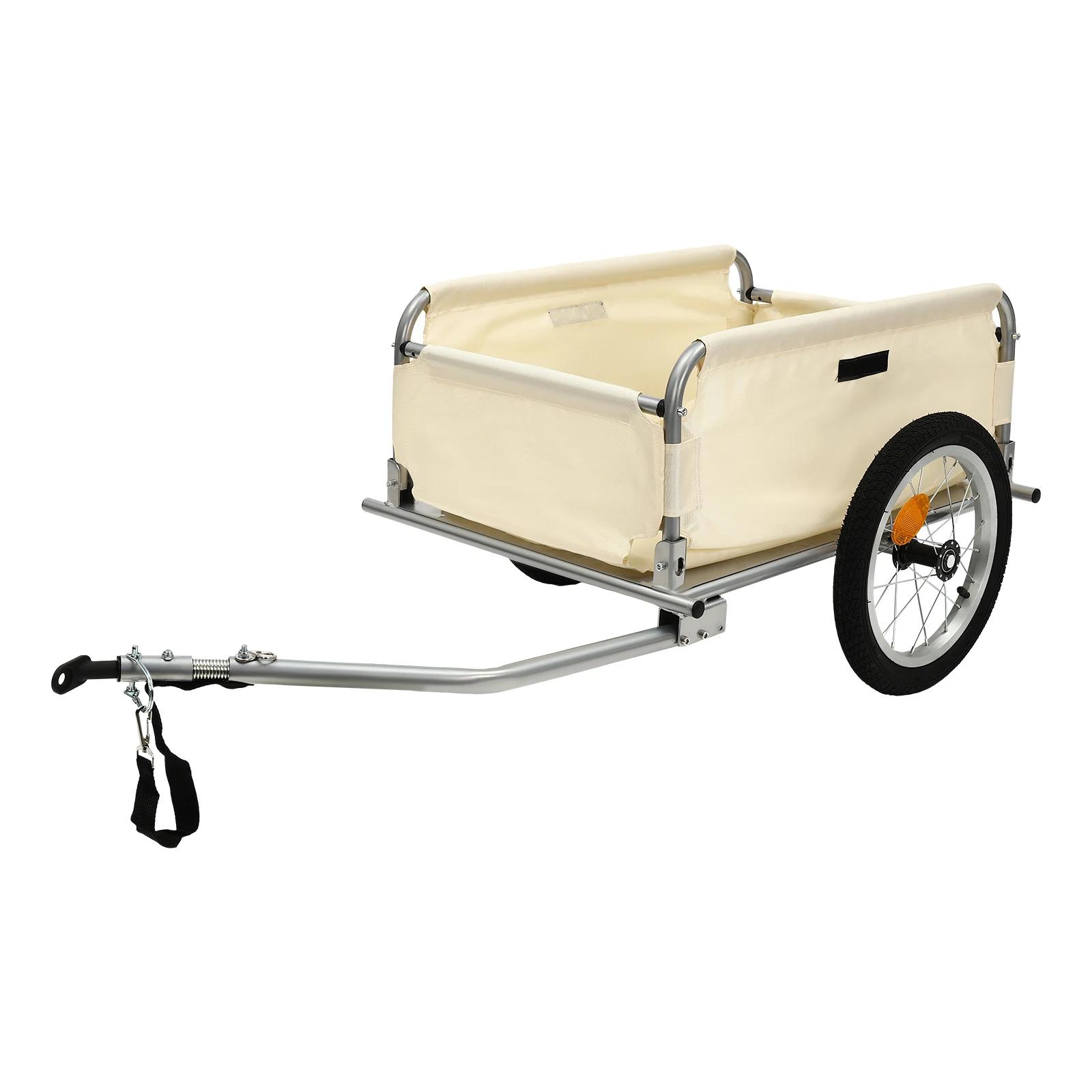 Remorque pour vélo |   Chariot de transport pour vélo de 50 kg/110 lb avec housse imperméable, compa