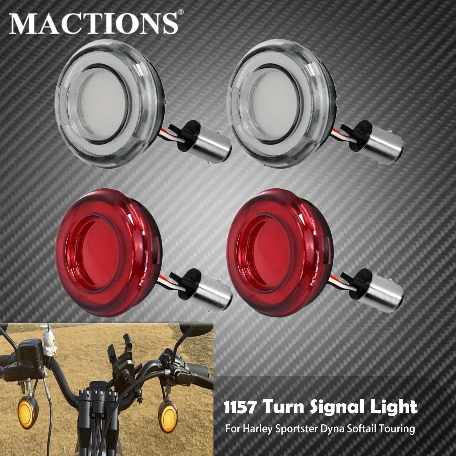 Conversions de clignotants de moto panneau lumineux LED 1156 1157 Style balle pour Harley Sportster 