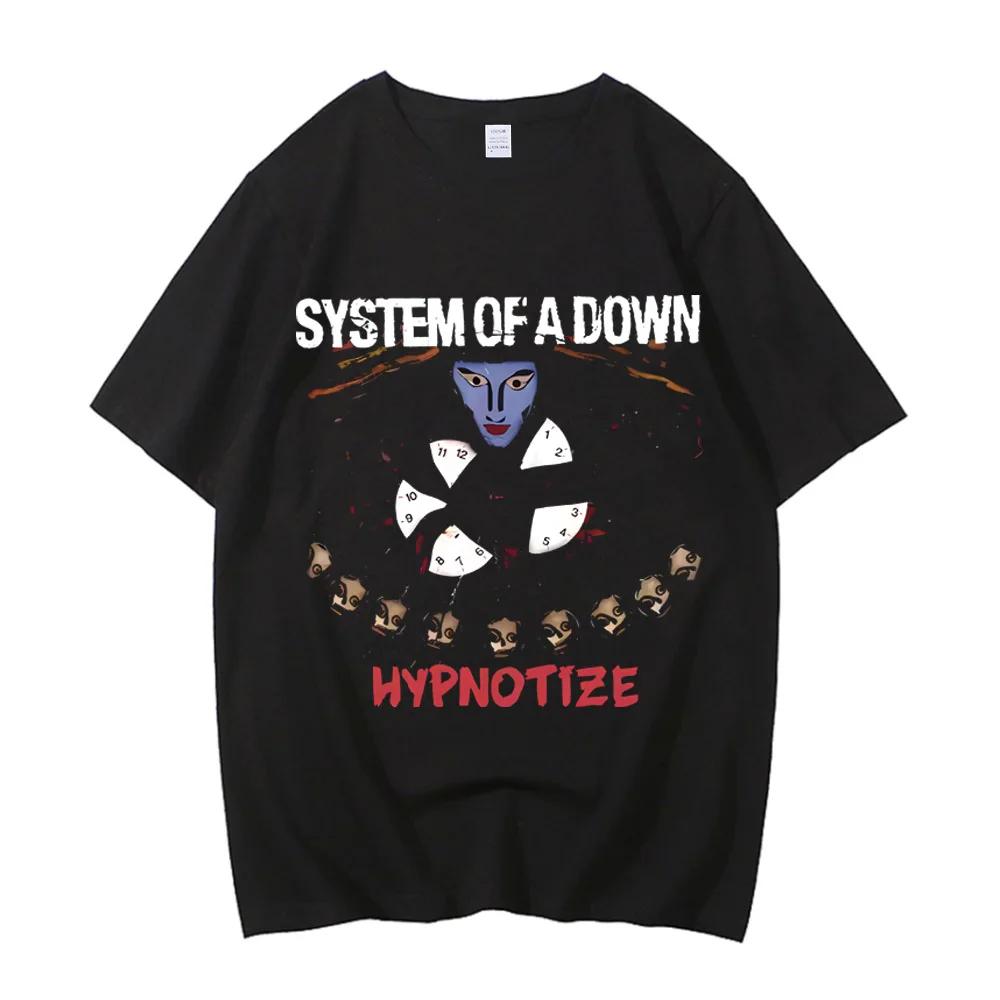 Système d'un vers le bas toxique couverture d'album de musique T-shirt hommes Rock T-shirt années 90
