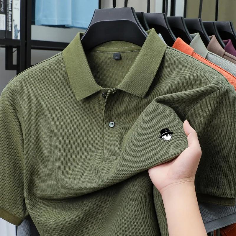 Polo brodé à motif exquis de dessin animé, nouvelle collection, best-seller de l'été, pour hommes, 1