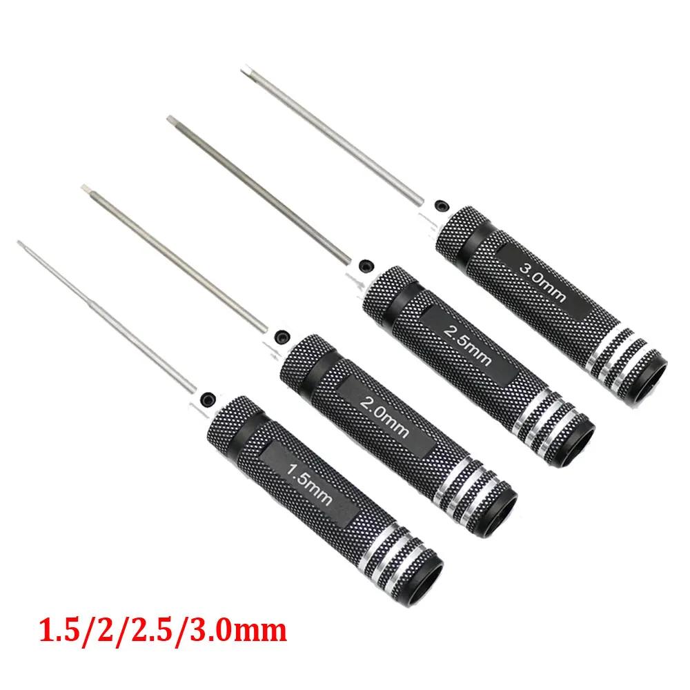 4 pièces 1.5/2/2.5/3.0mm pilotes hexagonaux noirs clé Allen ensemble d'outils de réparation pour voi