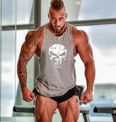 T-shirts de gymnastique bretelles homme Stringer chemise de Fitness chemise de musculation hommes ha