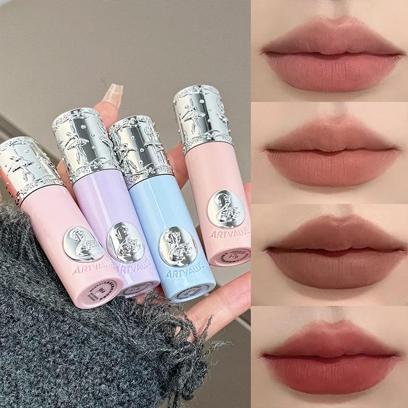 NICEKEY Coffrets de maquillage rose ballet comprenant 4 rouges à lèvres, 1 fard à joues, 1 poudre pr