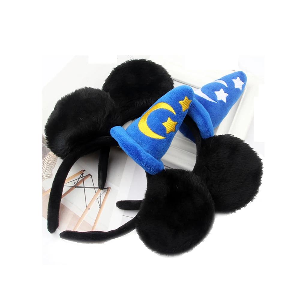 Mickey Mouse oreille Headhand dessin animé broderie chapeau magique bandeau Starmoon casquette bande