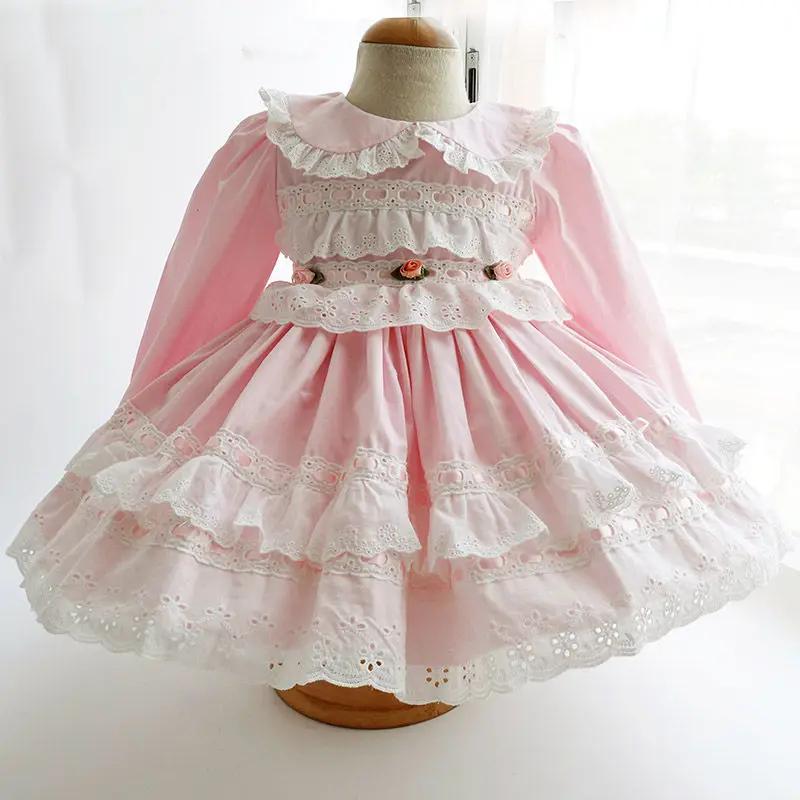Robe Lolita de printemps pour fille, tenue de princesse espagnole pour anniversaire de bébé, robe de