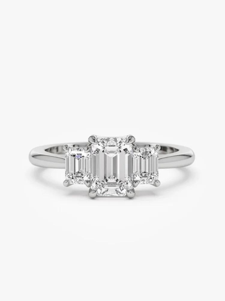 Bague en argent Sterling 925 pour femmes, magnifique bague rectangulaire brillante en Zircon, fiança