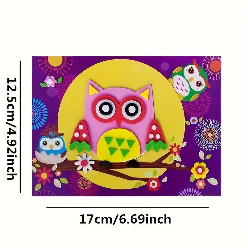 Ensemble d'autocollants 3D en mousse EVA, 10 pièces, autocollant de peinture pour l'apprentissage de