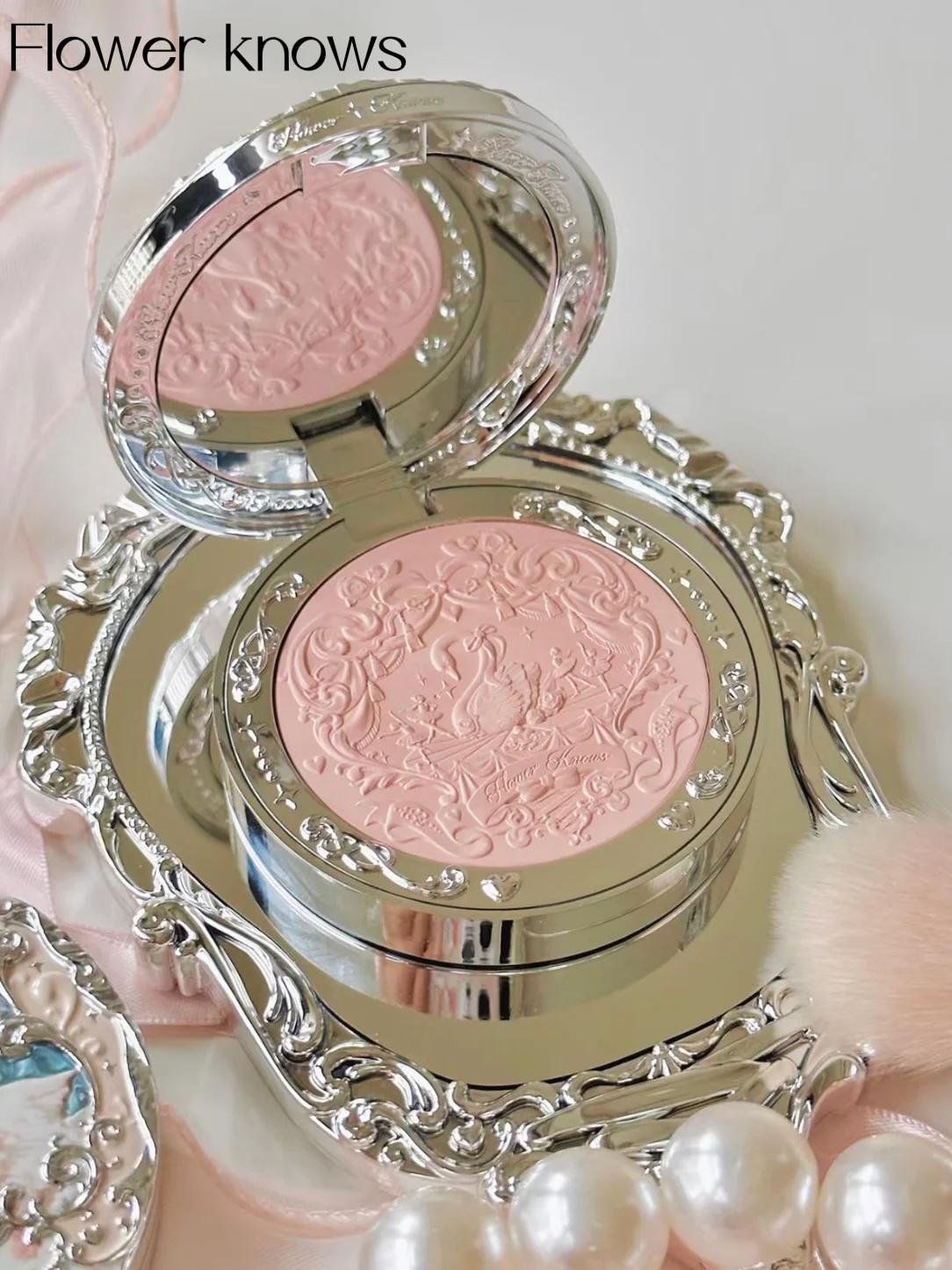 Flower Knows Swan Ballet Collection - Poudre blush mate gaufrée - Fard à joues - Cosmétique naturel 
