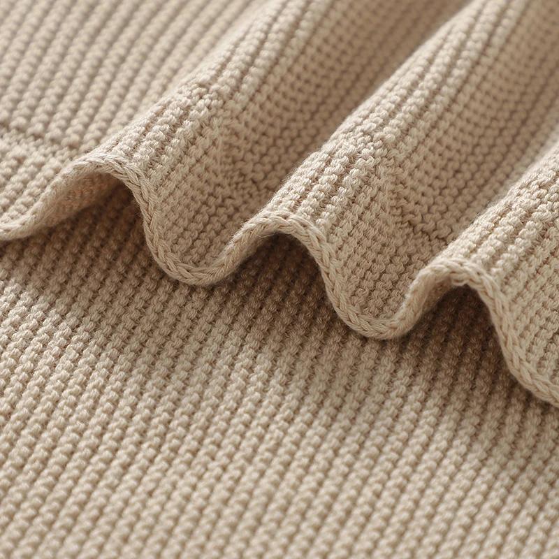 Couverture multifonction bébé 100x80 cm coton solide - Toutes saisons et polyvalente