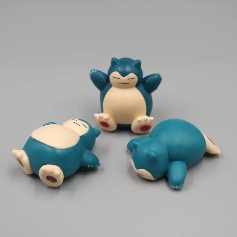 Mini figurine ronflex 1.8-3cm, 5 pièces/lot, Micro décoration de gâteau paysager, ornements Kawaii