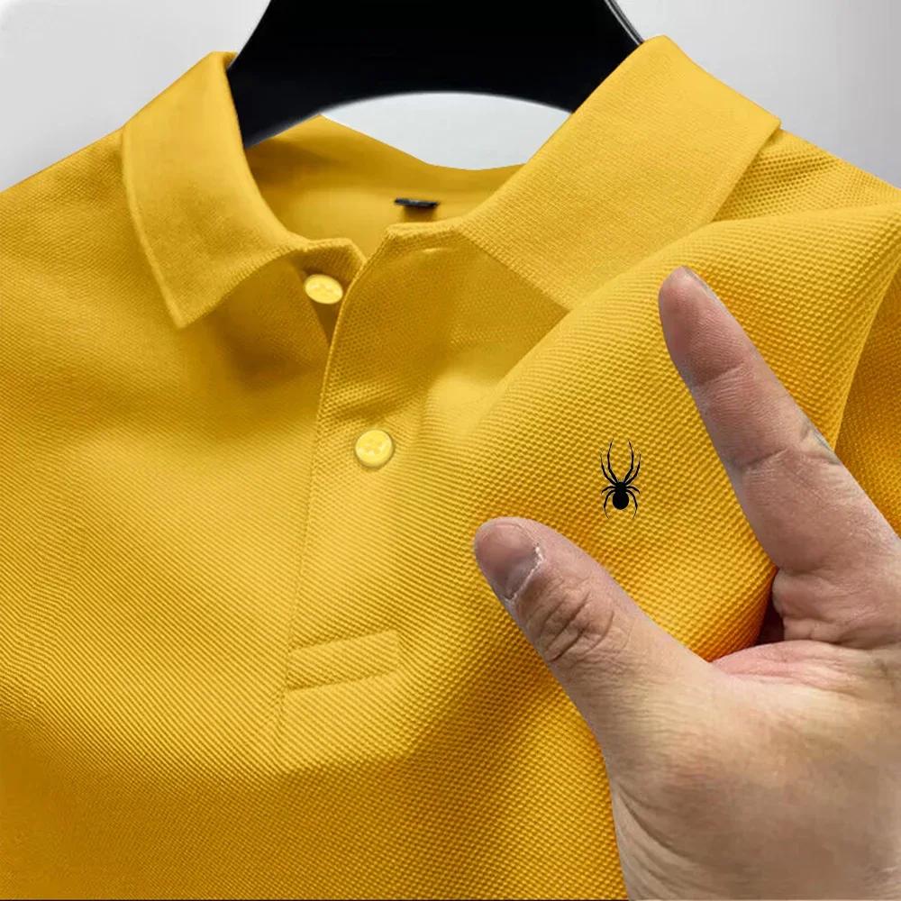 Nouveau style – T-shirt polo décontracté pour homme, col polo, manches courtes, imprimé multicolore,