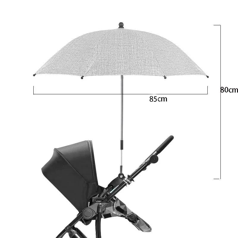 Parapluie pliant universel pour poussette - Protection UV 360° réglable contre pluie et soleil