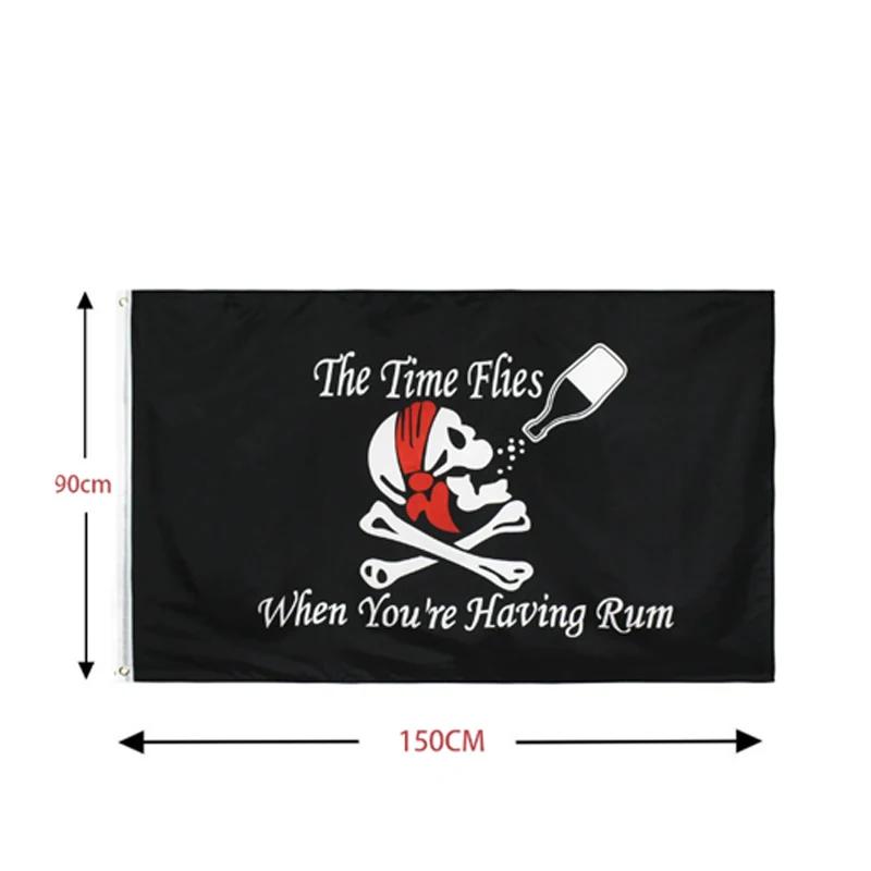 Nouveau une pièce 90*150CM Polyester Pirate singe D. Luffy crâne drapeau une pièce chapeau de paille