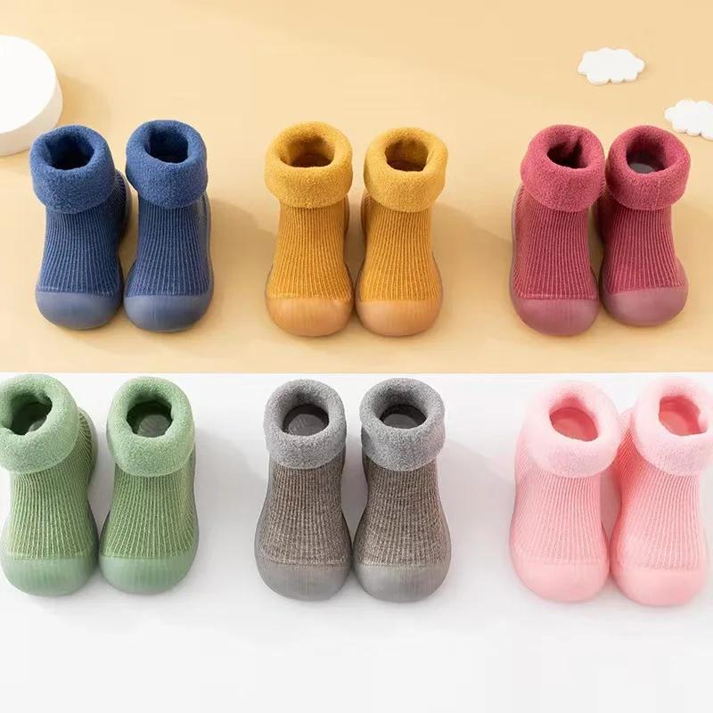Chaussures premier marcheur hiver 0-4 ans garçon fille chaudes pour nouveau-né infantile